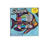 Sharpie - Rotulador permanente FINE, paquete grande de 28 unidades