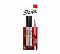 Sharpie rotulador permanente negro (punta muy fina de 0,5 mm) (2 unidades)