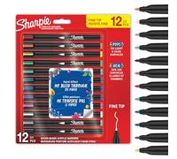 Sharpie Rotuladores acrílicos creativos Punta fina base agua 12 unidades colores surtidos