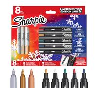 Sharpie rotuladores acrílicos y permanentes, set regalo, pack de 8