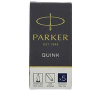Parker Quink - Cartuchos de tinta (8 paquetes = 40 cartuchos), color negro
