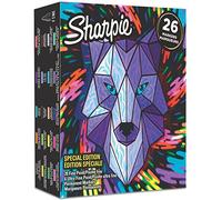 SHARPIE Rotuladores permanentes de edición especial Wolf Fine & Ultra Fine (26 unidades)