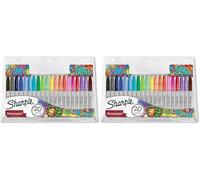 Sharpie rotuladores permanentes | juego de edición limitada | punta fina | colores surtidos | paquete de 40 marcadores | material escolar ideal