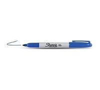 Sharpie rotuladores permanentes punta fina color azul juego de 12 marcador