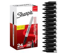 Rotulador permanente sharpie fine permanente negro 24 unidades