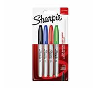 Sharpie rotuladores permanentes (punta fina de 1,5 mm) (4 unidades surtidas)