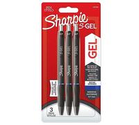 Sharpie S-Gel | Bolígrafos de gel | Punta mediana (0,7 mm) | Tinta azul | 3 unidades