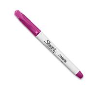 Sharpie S-Note Creative Marker - Marcador de tinta frambuesa con punta biselada | Marcador pastel a base de agua | Doble extremo para resaltar, dibujar, diario y más | Una sola unidad
