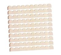 Sharplace 10 Bordes de Madera para Manualidades, Tiras de Decorativas de Madera, para Hogar, Armarios, Puertas y Muebles, 40 cm X 4 cm X 0.25 cm