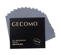 Sharplace 100 hojas absorbentes de grasa facial, suaves, fáciles de usar, profesionales, control de piel grasa, papeles secantes de fácil dispensación, Paquete de Recarga