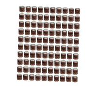 Sharplace 100 Piezas Anillos para Palomas Bandas para Patas Aros de Aluminio Etiquetas Reutilizables con Cuerda Incluido Adecuado para Entrenamiento, Japón Color Café