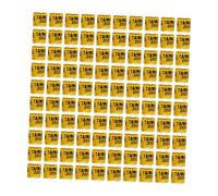 Sharplace 100 Piezas Anillos para Palomas Bandas para Patas Aros de Aluminio Etiquetas Reutilizables con Cuerda Incluido Adecuado para Entrenamiento, Amarillo Claro Reino Unido