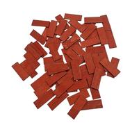 Sharplace 100 Piezas de Tablas de Piso para Casa de Muñecas, Baldosas de Madera Planas de Diseño Antiguo, Pisos en Miniatura para Cocina Y Baño de Casa de Muñec, Color a