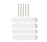 Sharplace 100 protectores de protección térmica, espaciadores, suministros de salón, protector de pegamento de fusión, protector redondo de un solo orificio