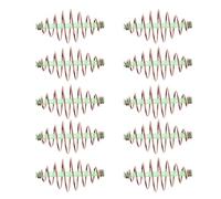 Sharplace 10pcs Gancho de Pesca de Metal Muelle de Presión Sostenedor Resorte Soporte Cebos Dureza Durabilidad