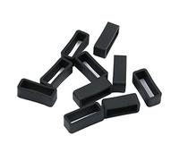 Sharplace 10x Correa de Silicona Correa Hebilla Negro Reloj, Negro, Los 22MM