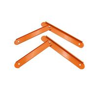 Sharplace 2 Piezas Barra Refuerzo Escalera Kit Repuesto Extensión Conector Metal Localizador Accesorio Telescópico Mejora la Estabilidad y, Naranja