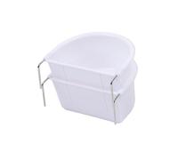 Sharplace 2 Piezas Comedero Pájaros Jaula Colgante Cuenco Alimentador Resistente Accesorios Comida Jaula Aves Bandeja Alimento Duradera Hecho de PP Adecuado Par, 10.9 cm x 9.8 cm x 5.4 cm