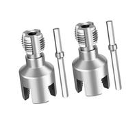 Sharplace 2 piezas de roscadoras de tubos de PVC, herramienta de corte de roscas de tubos, herramienta de roscado interno y externo de tubos.