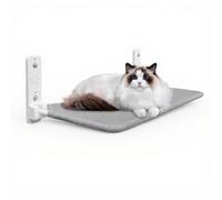 Sharplace 2 Piezas Hamaca para Gatos Cama Plegable Ventosa Soporte Resistente Malla Transpirable Funda Removible Adecuada para Hogares Apartamentos y Espacios, Gris Claro, 45cm