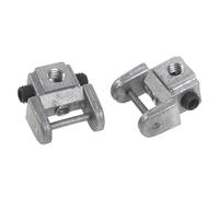 Sharplace 2 Piezas Porta de Marquetería Soportes Hoja Pinless Ajuste Metálico Preciso Resistente para Bricolaje Carpintería 2cmx2cm