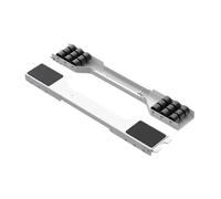 Sharplace 2 Piezas Soporte para Lavadora Base Movible Deslizador Ajustable Pedestal Antivibración de Acero Al Carbono Adecuado para Mover Electrodomésticos, Blanco