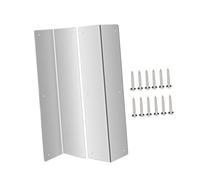 Sharplace 2 protectores de esquinas de pared de metal, fáciles de instalar para centros comerciales, Plata