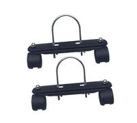 Sharplace 2 Rodillos Calefactores, Base Robusta de Acero Al Carbono para Calentamiento Eléctrico, Negro