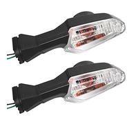 Sharplace 2 Unids Indicador de Dirección Intermitente de Motocicleta Kawasaki Ninja 300 ER6N Z1000 ZX-6R - Claro