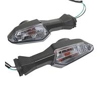 Sharplace 2 Unids Indicador de Dirección Intermitente de Motocicleta Kawasaki Ninja 300 ER6N Z1000 ZX-6R - Humo