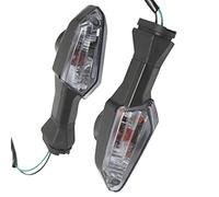Sharplace 2 Unids Indicador de Dirección Intermitente de Motocicleta Kawasaki Ninja 300 ER6N Z1000 ZX-6R - Humo