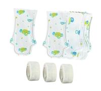 Sharplace 20 Botas para Perros, Fundas para Zapatos de Cachorro, Protector de Patas, Tela No Tejida, Calcetines Ajustables para Mascotas, Zapatos para Perros, F, Green S