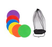 Sharplace 24 Piezas Marcadores de para Puntos Redondos de PVC Antideslizante en Actividades y Gimnasio Adecuado para Juegos, 6 Uds.