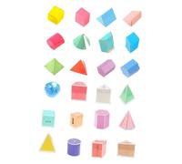 Sharplace 24 Rompecabezas Sensoriales Multicolores con Formas Geométricas en 3D para Enseñar