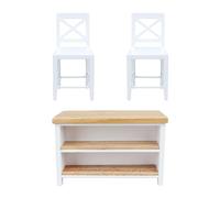 Sharplace 3 Piezas de Silla de Bar en Miniatura a Escala 1/12, Accesorios para Muñecas, Decoración, Modelo de Simulación, Juego de Simulación para El