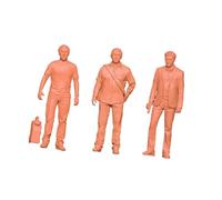 Sharplace 3 Piezas Figuras en Miniatura Hombres en Traje Modelo de Pie Empresarial con Tambor de Aceite Realista en Resina para Paisaje Fotografía Oficina, 2 Cm