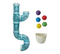 Sharplace 3 Piezas Tablero Ocupado Tubo Educativo Accesorios de Motricidad Conducto Transparente Adecuado para Aprendizaje Sensorial, Azul 55cm