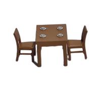 Sharplace 3X Maquetas de Muebles a Escala 1:64, Silla, Maquetas de Trenes, Arquitectura, Accesorios para Casas de Muñecas en Miniatura, Di, MARRÓN