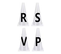 Sharplace 4 Conos de Clásica, Conos de Entrenamiento Resistentes para Deportes, Fáciles de Montar, Ligeros, Equipamiento para, Letras para