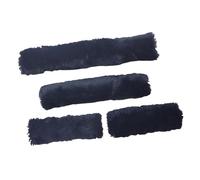 Sharplace 4 Fundas para Cabestros de Caballos, Fundas para Muserolas, Tubos de Cabestro de Felpa Transpirables Y Versátiles como Reemplazos para Cabestros de Pa, Negro