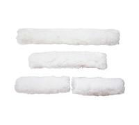 Sharplace 4 Fundas para Cabestros de Caballos, Fundas para Muserolas, Tubos de Cabestro de Felpa Transpirables Y Versátiles como Reemplazos para Cabestros de Pa, Blanco