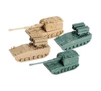 Sharplace 4 Piezas 1: 144 Modelo de Tanque de Ensamblaje Tank Model Desk Decor Kits Education Education 4D Tank de Juguete para Niñas para Niñas