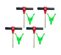 Sharplace 4 Piezas de Anclajes para Refugios de Pesca en Hielo, Clavijas para Carpas para Acampar Al Aire Libre en Invierno