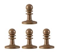 Sharplace 4 Piezas de Protector de Poste de Lona para Acampar, Accesorio de Tapa de Punta de Poste de 7 Cm X 5 Cm, Material Aislante de Montaje Sencillo con Ori, Caqui