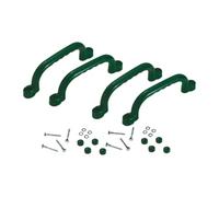 Sharplace 4 Piezas Manijas para Escalar Equipamiento de Juego Infantil Antideslizantes Accesorios para Patio Adecuado para Regalos Infantiles, Verde Oscuro