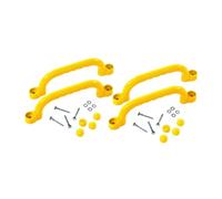 Sharplace 4 Piezas Manijas para Escalar Equipamiento de Juego Infantil Antideslizantes Accesorios para Patio Adecuado para Regalos Infantiles, Amarillo