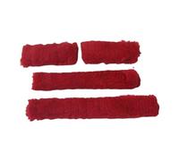 Sharplace 4 Piezas Protectores para Jaquima Fundas de Confort Tubos para Cabestro Envolturas de Felpa Suave para Prevenir La Irritación Facial Adecuado para TR, Rojo