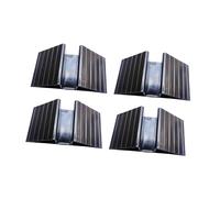 Sharplace 4 Piezas Soporte para Mascotas Triangular Pie de Apoyo Estable PP Adaptador de Refuerzo para Panel de Perro Accesorios Prácticos de Instalaci, Negro