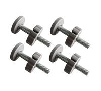 Sharplace 4 Varillas Roscadas para Puerta, Resistentes Y Fáciles de Instalar, para Barandillas de Escaleras Y Hogares, Gris
