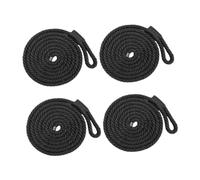 Sharplace 4X Cuerda para Barcos, s, Cabos, Deportes acuáticos, embarcaciones, veleros Rendimiento, línea atraque, Cuerda, Negro